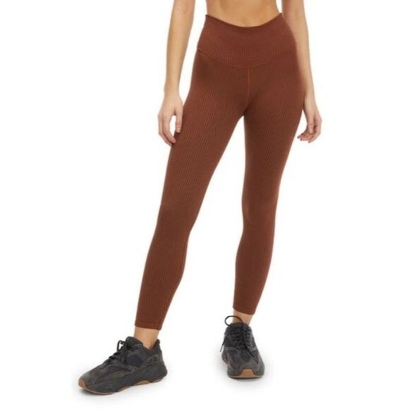 good american seamless ribbed leggings in tortoise shell - Picture 1 of 6